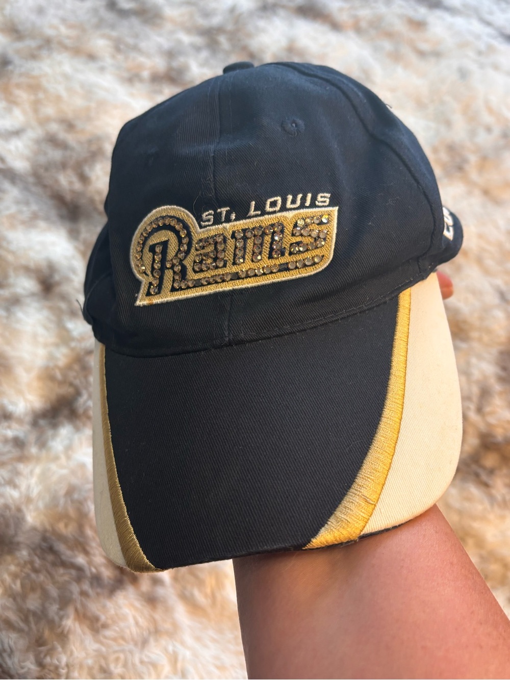 Vintage Y2K St. Louis Rams Blue and Gold Baseball Cap